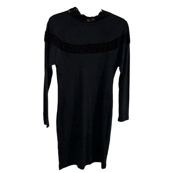 Elegant Black Lace Detail Dress by Avon Fashions - Picture 1 of 5